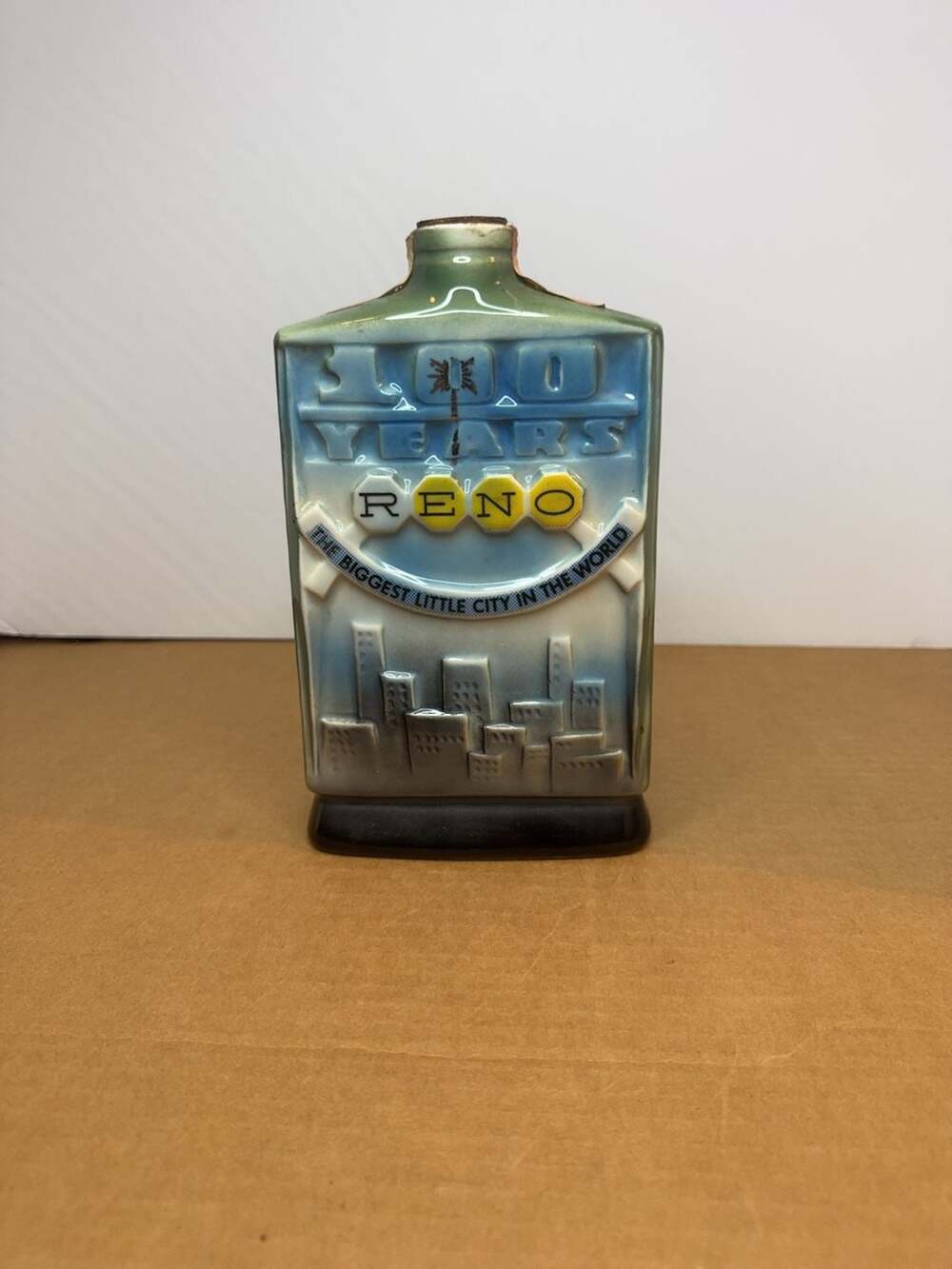 Vintage 1968 Jim Beam Reno 100 Years Regal China Decanter